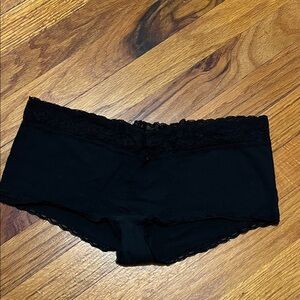 Aerie Black Lace Boyshort Panties